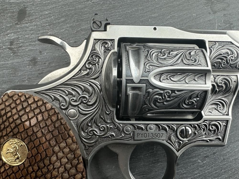 FACTORY 2ND - Colt Python 2020 ENGRAVED by Altamont 6" .357 Mag Stainless-img-8