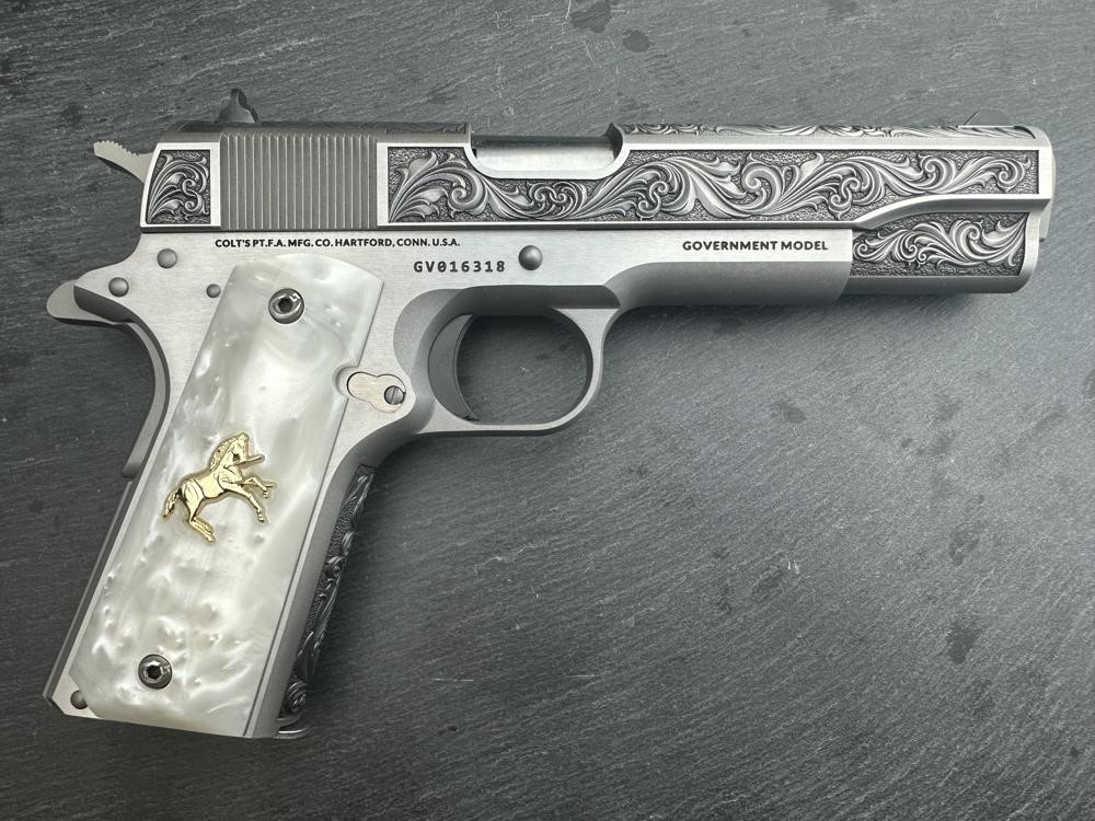 FACTORY 2ND - Colt 1911 Custom Engraved Regal by Altamont .38 Super-img-7