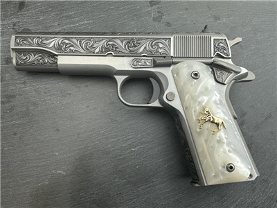 FACTORY 2ND - Colt 1911 Custom Engraved Regal by Altamont .38 Super
