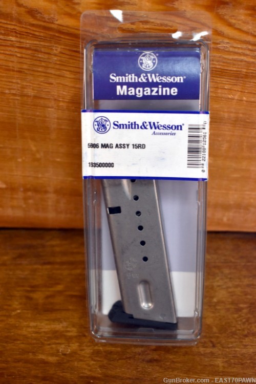 NEW Smith & Wesson 5906 9MM Factory OEM 15-Round Pistol Magazine -img-0