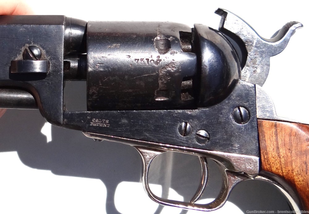 Original Colt 1851 Navy .36 cal Revolver Re-Blued But Complete  -img-19