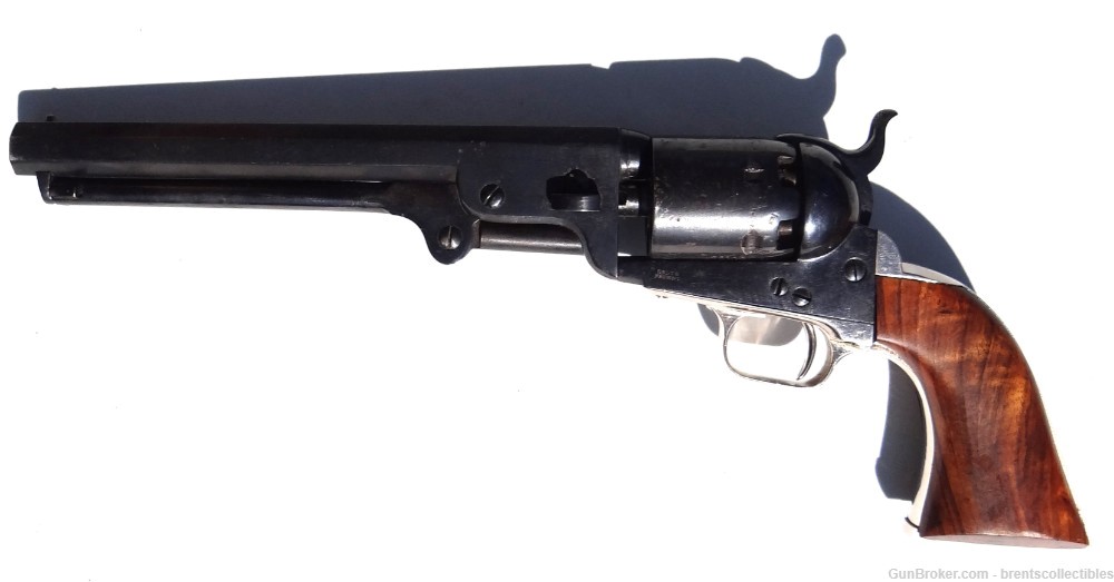 Original Colt 1851 Navy .36 cal Revolver Re-Blued But Complete  -img-0