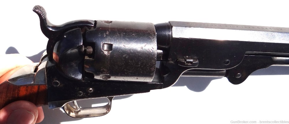 Original Colt 1851 Navy .36 cal Revolver Re-Blued But Complete  -img-10
