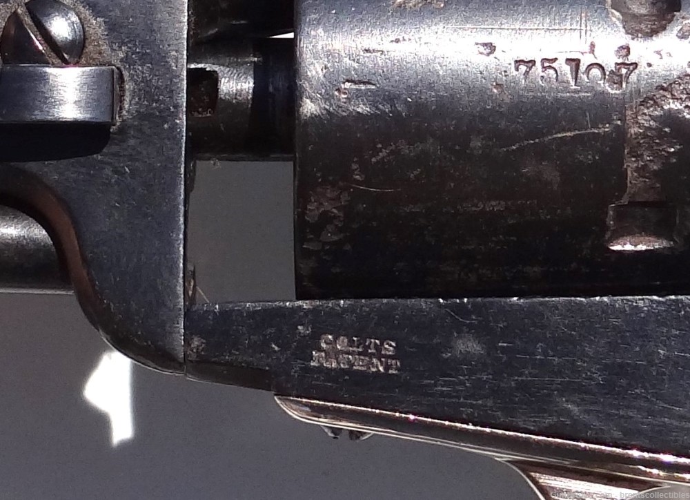 Original Colt 1851 Navy .36 cal Revolver Re-Blued But Complete  -img-20