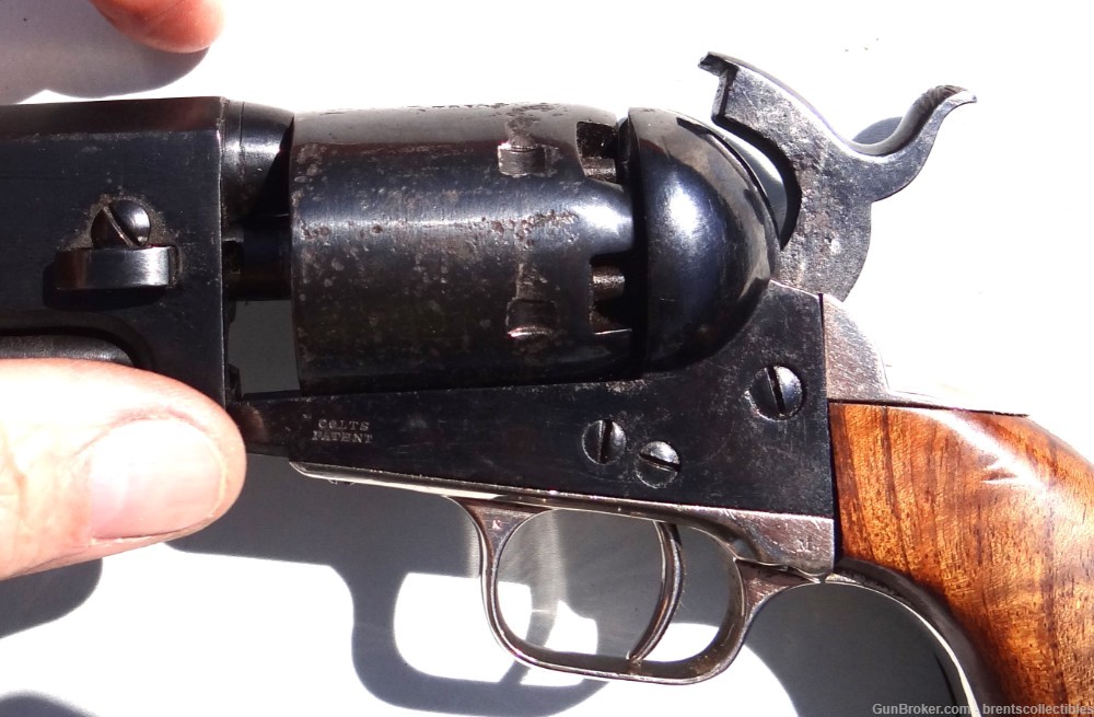 Original Colt 1851 Navy .36 cal Revolver Re-Blued But Complete  -img-18