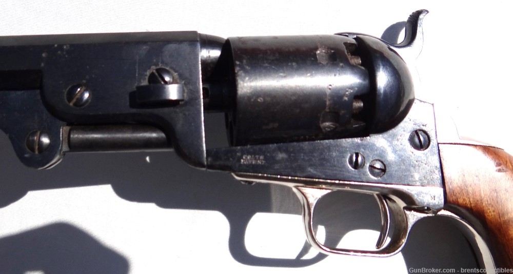 Original Colt 1851 Navy .36 cal Revolver Re-Blued But Complete  -img-1