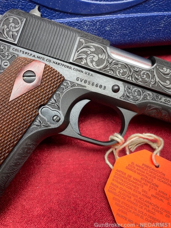 NIB Colt 1911 Government. Stunning Full Coverage Engraved!-img-10