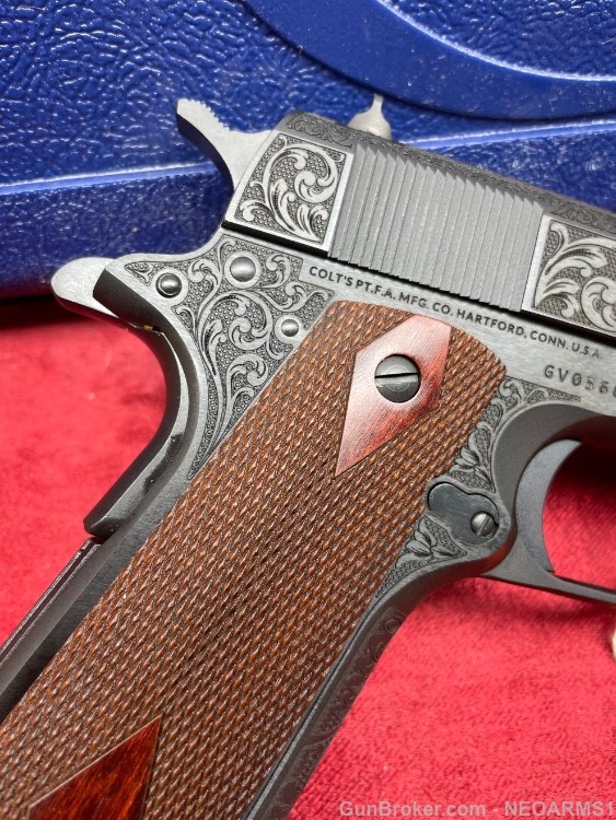 NIB Colt 1911 Government. Stunning Full Coverage Engraved!-img-11