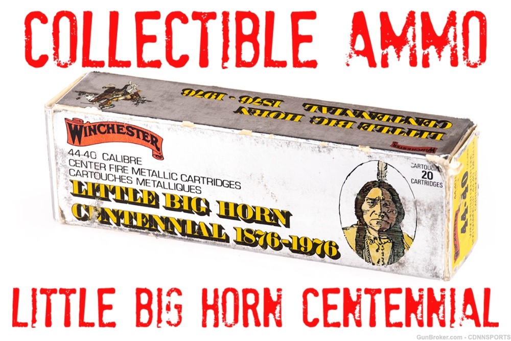 Winchester Vintage Ammo 44-40 Little Big Horn Centennial 20rds from 1976-img-0