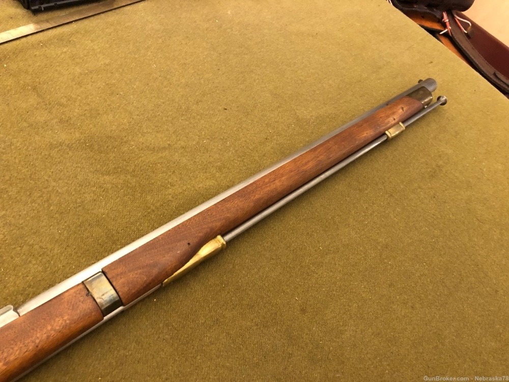 Unknown maker flintlock .70 caliber smoothbore shotgun 30” barrel -img-5