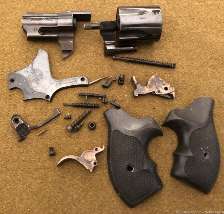 Taurus Model 85 .38 special revolver parts kit and repair lot cylinder etc-img-0