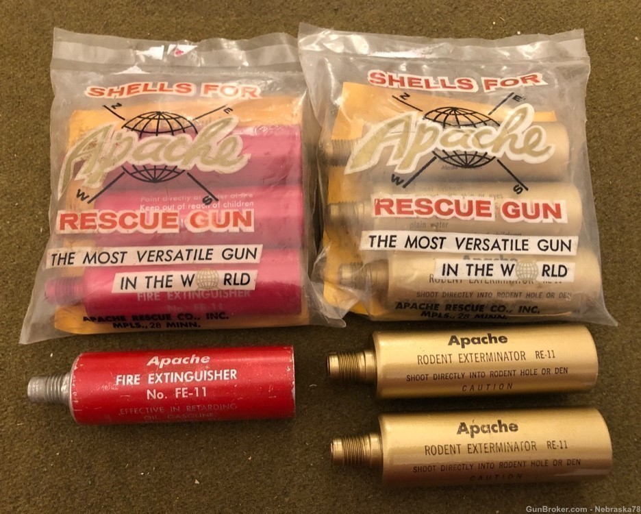 9 very rare rounds for the Apache Rescue Gun flare launcher fire and rodent-img-0