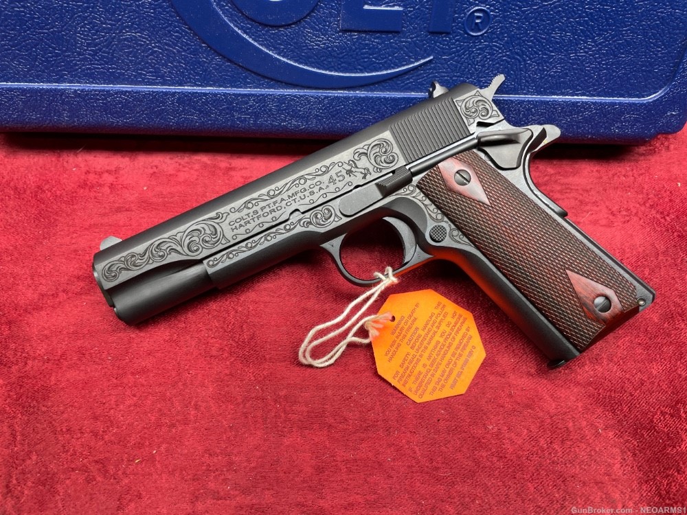 NIB Colt 1911 Government 45acp stunning Classic Scroll Engraved!-img-0