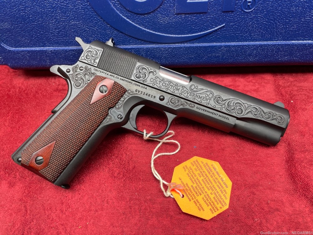 NIB Colt 1911 Government 45acp stunning Classic Scroll Engraved!-img-1