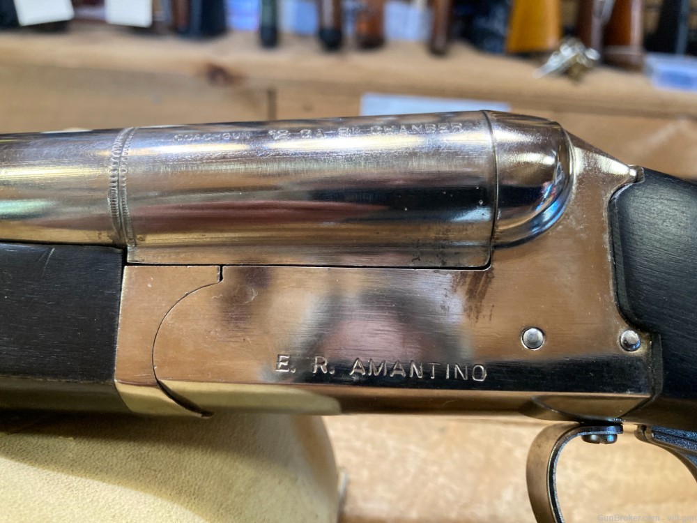 Stoeger/ E.R. Amantino Coach Gun 12 Ga. 3" 20" Bbls. Nickel Plated-img-6