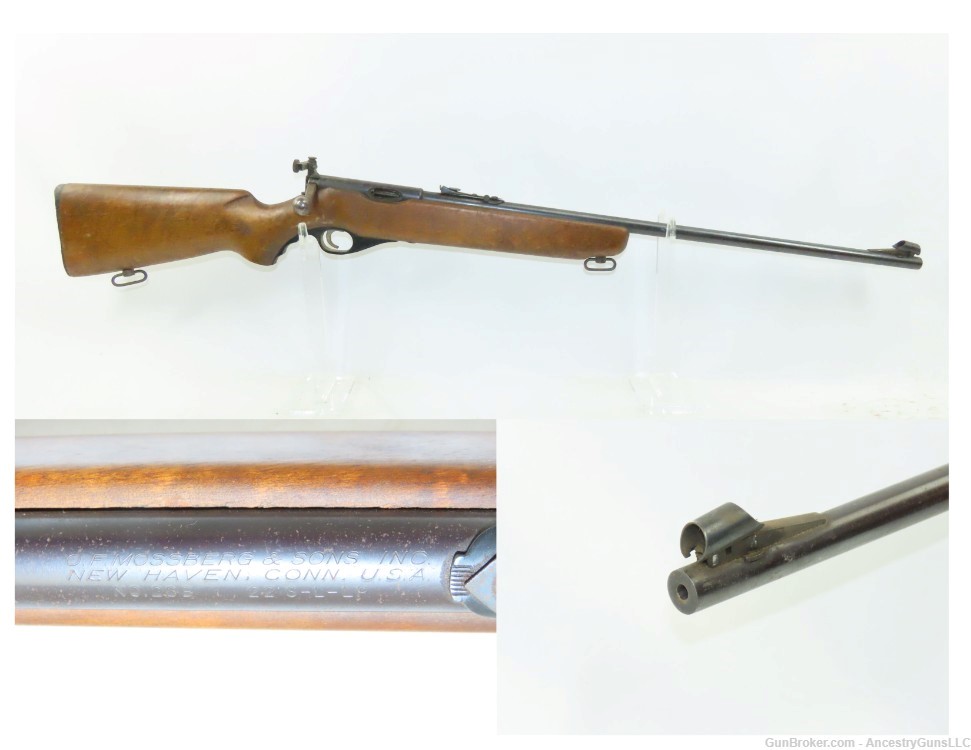 O.F. MOSSBERG & Sons Model 26B .22 RF Single Shot Rifle C&R w/PEEP SIGHT   -img-0