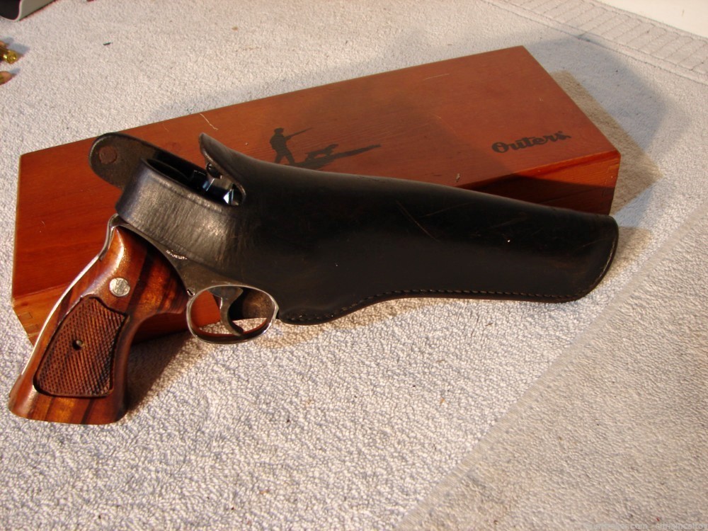 S&W N FRAME HOLSTER BY BIANCHI RT HANDED UP TO 6" BARREL MODEL 29,58,27 ETC-img-0