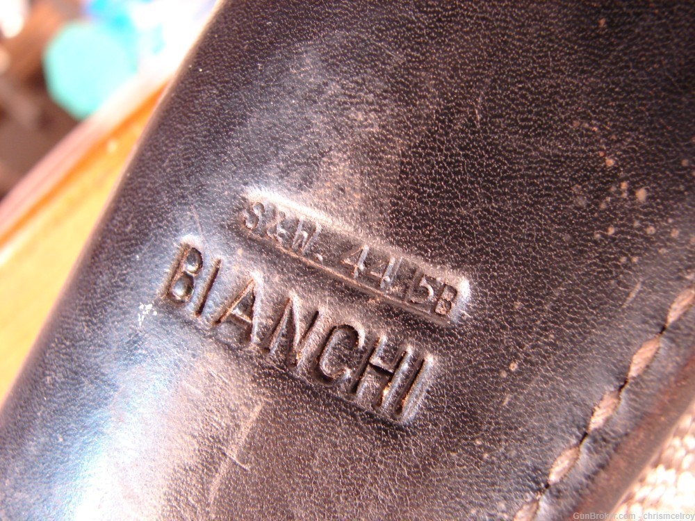 S&W N FRAME HOLSTER BY BIANCHI RT HANDED UP TO 6" BARREL MODEL 29,58,27 ETC-img-4