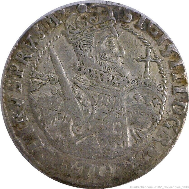 1600s Polish Silver Coin Money Currency-img-0