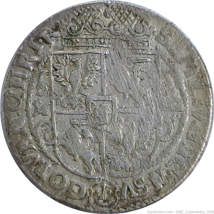 1600s Polish Silver Coin Money Currency-img-1