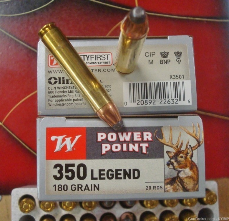 60 Winchester .350 LEGEND POWER POINT 180 grain New ammunition X3501-img-0