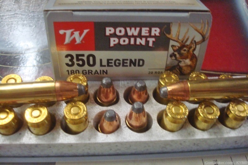 60 Winchester .350 LEGEND POWER POINT 180 grain New ammunition X3501-img-2