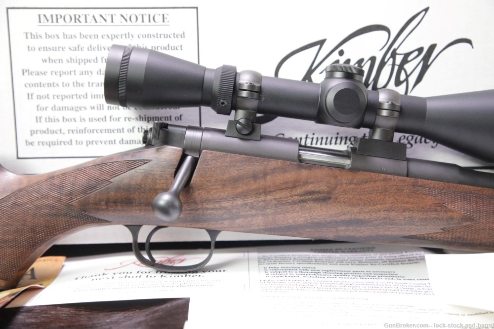 Kimber Model 22 Classic .22 LR Box Mag Bolt Action Rifle & Scope-img-4