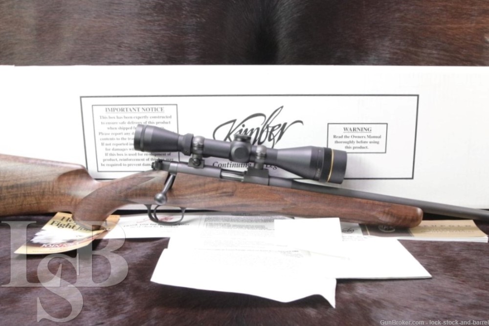 Kimber Model 22 Classic .22 LR Box Mag Bolt Action Rifle & Scope-img-0