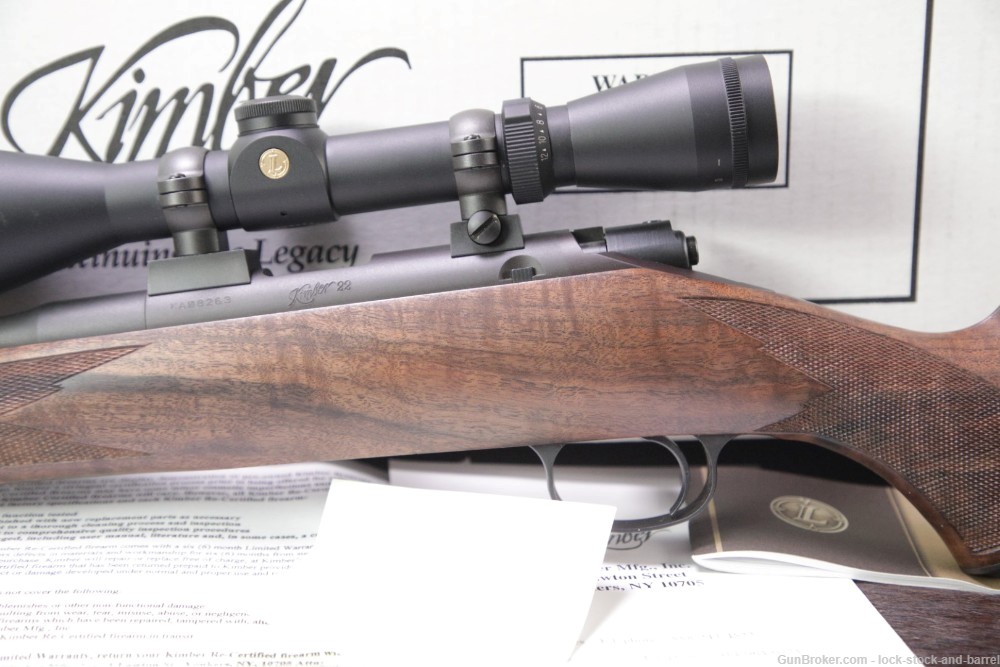 Kimber Model 22 Classic .22 LR Box Mag Bolt Action Rifle & Scope-img-10