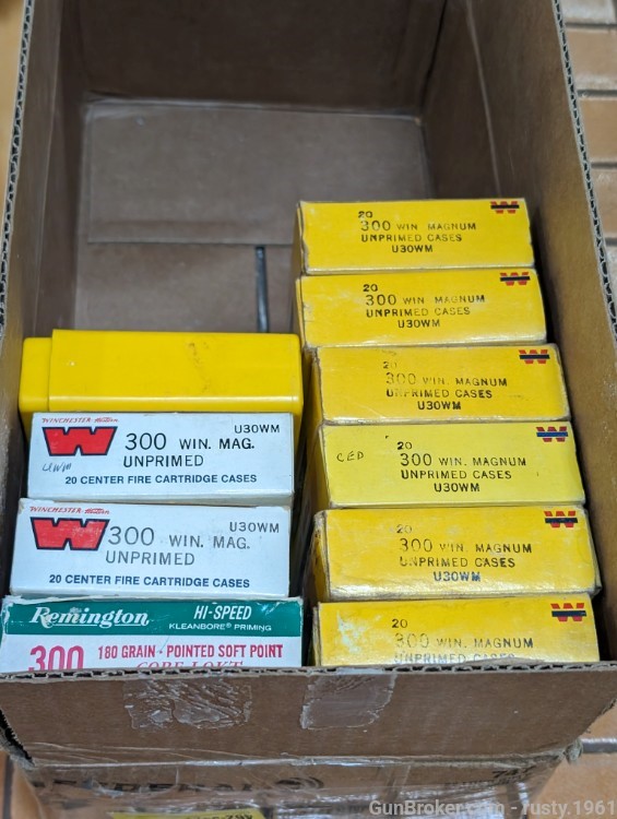 200 rounds reloaded 300 Winchester Mag + brass-img-1