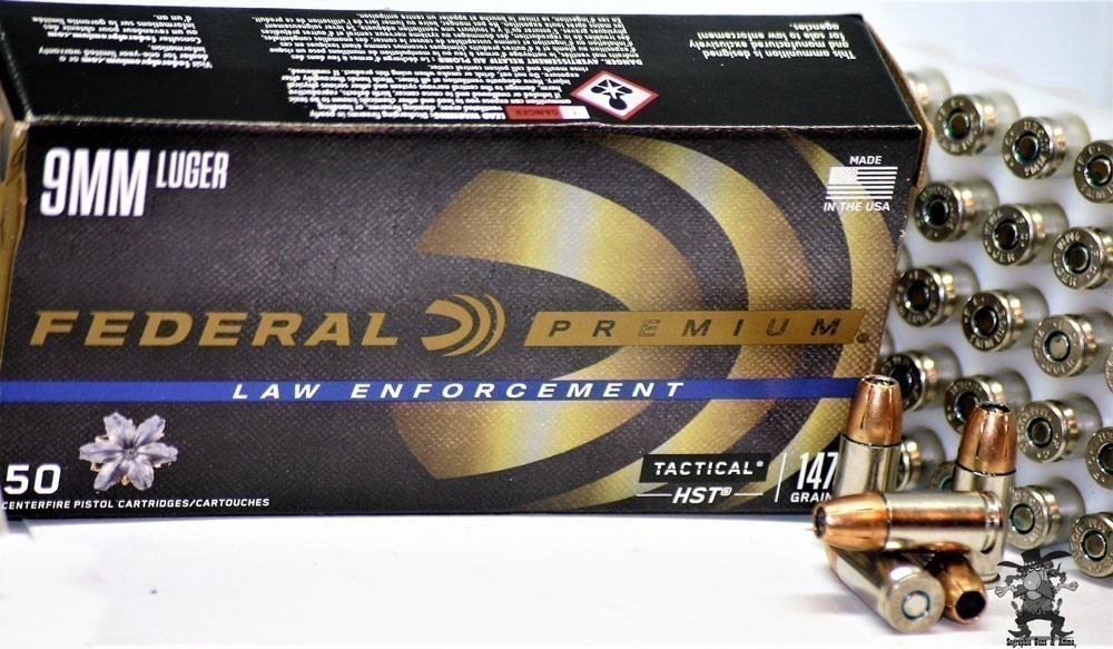 Federal HST 9mm 147 JHP LE HST Tactical Law Enforcement 9 mm JHP 50 Rounds-img-1