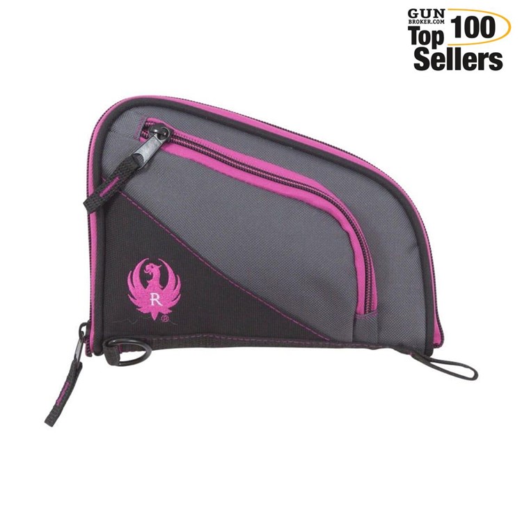 ALLEN COMPANY Ruger Tucson Womens Handgun Case, Gray/Orchid, 8 (27409)-img-0