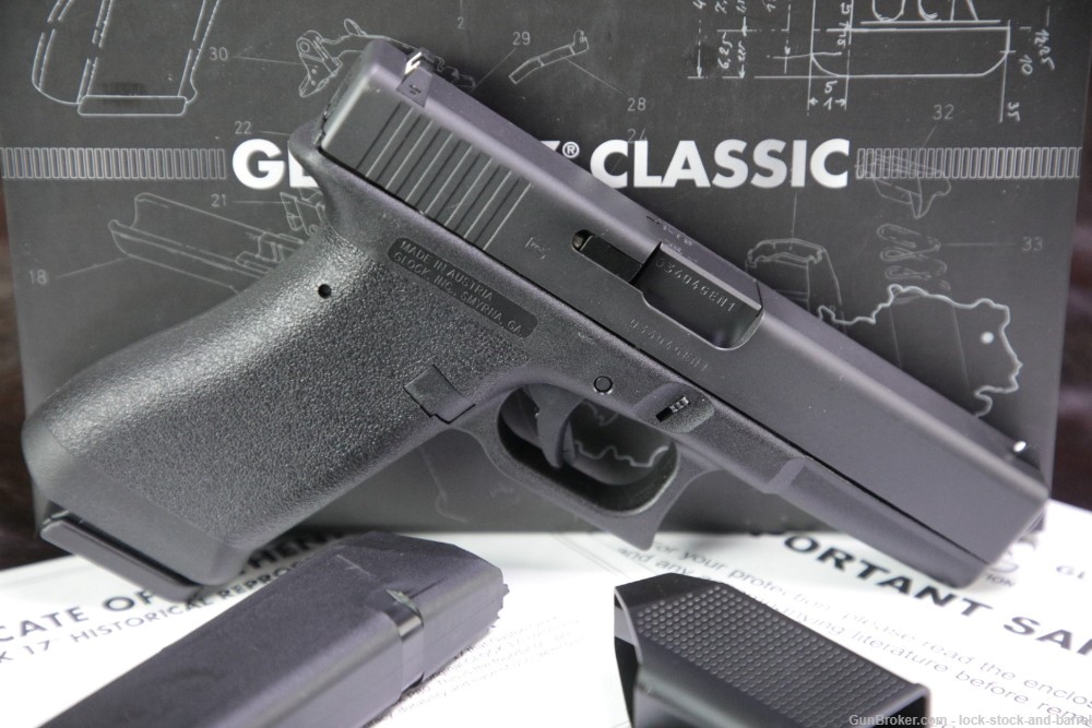 Glock Model 17 Classic G17 Gen 1 9mm Striker Fired Semi Auto Pistol, NO CA -img-2