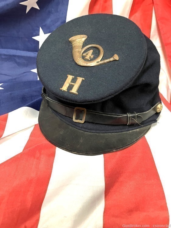 Civil War Union Army Kepi with insignias (replica by Terrant)-img-0
