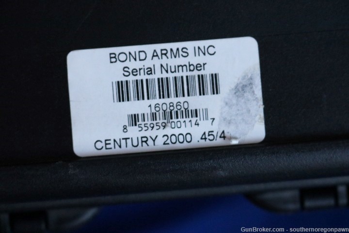 Bond Arms Century 2000 45 colt and 410 3" stainless, rosewood and case-img-32