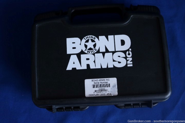 Bond Arms Century 2000 45 colt and 410 3" stainless, rosewood and case-img-31