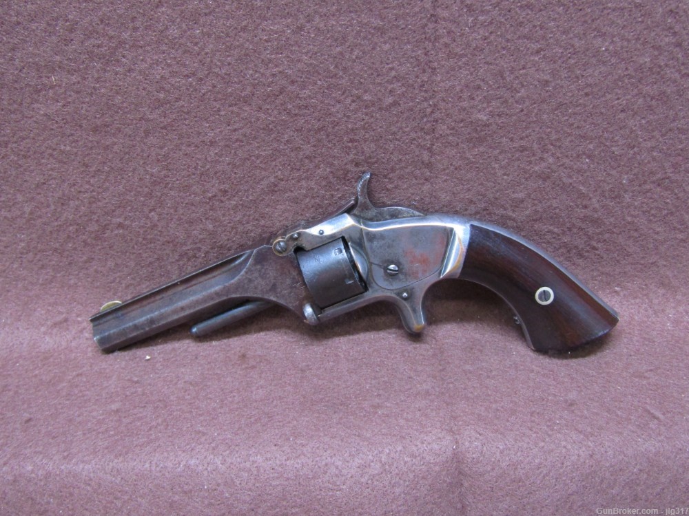 Antique Smith and Wesson Model 1 2nd Issue 22 Short Spur Trigger Revolver-img-9