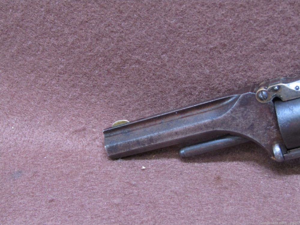 Antique Smith and Wesson Model 1 2nd Issue 22 Short Spur Trigger Revolver-img-12