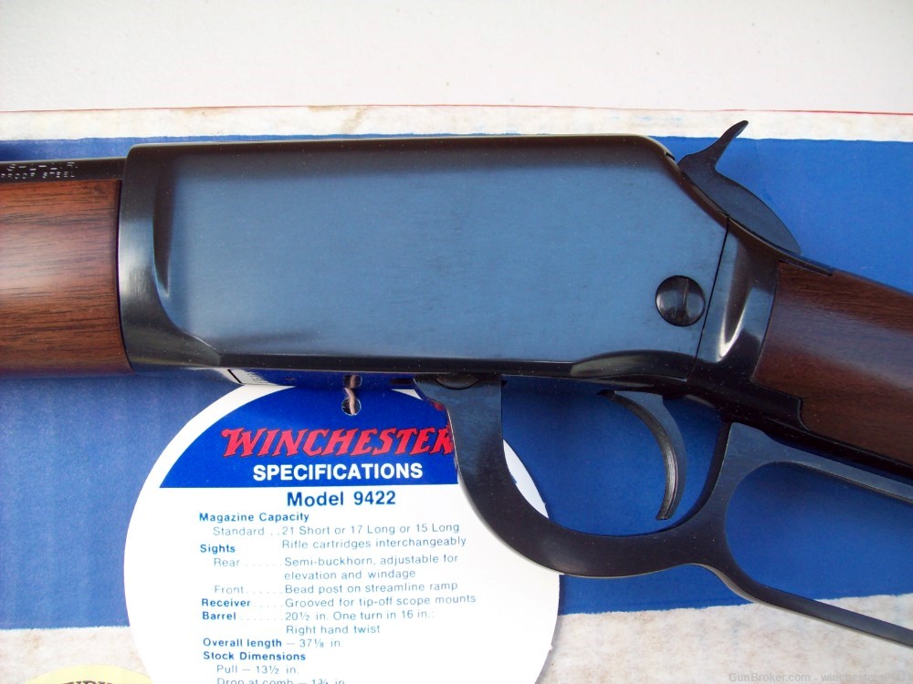 WINCHESTER 9422 RIFLE  22 LR BOX AND PAPER WORK AND HANG TAG    BOX ONLY !-img-5