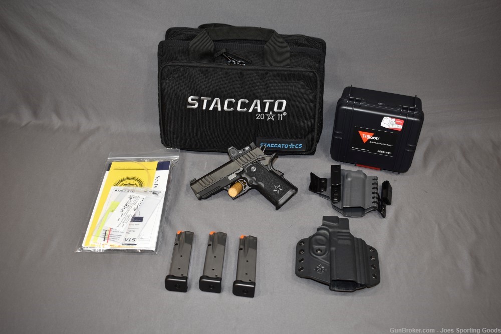 Staccato 2011 CS - 9mm Semi-Automatic Pistol w/ Trijicon Red Dot Sight-img-0