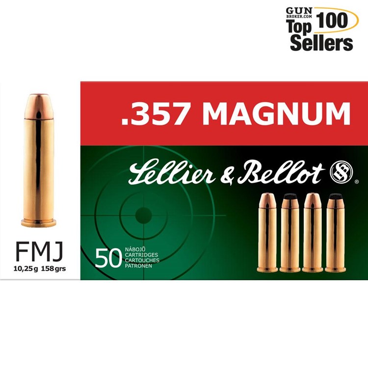 SELLIER & BELLOT 357 Mag 158Gr Ammo 50 Rd-img-0