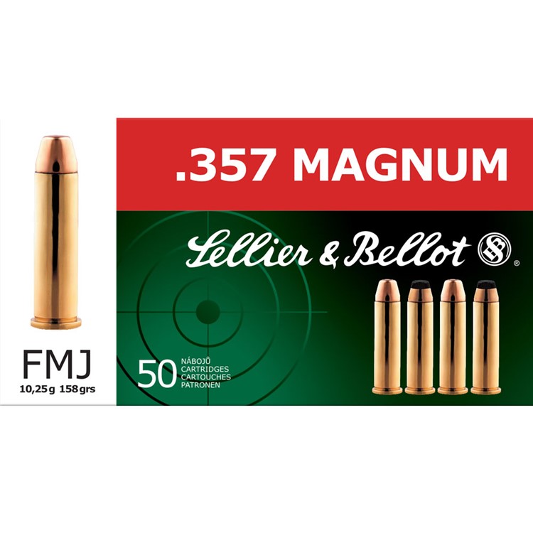 SELLIER & BELLOT 357 Mag 158Gr Ammo 50 Rd-img-1