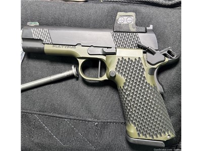 Stealth Arms Platypus 1911 4.25" Optic cut for K with a EPS Carry Green 
