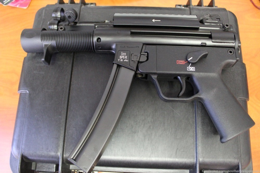 HK Heckler & Koch SP5K PDW 9mm Pistol MP5K M750900-A5 W/ Hard Case-img-6