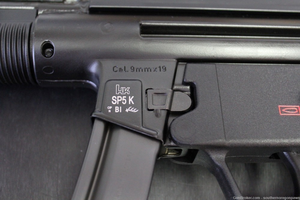 HK Heckler & Koch SP5K PDW 9mm Pistol MP5K M750900-A5 W/ Hard Case-img-8