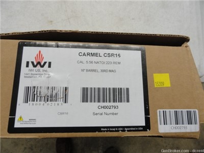  IWI-US Carmel 5.56/223 16" 30+1 CSR16