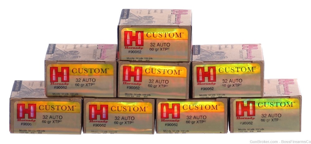 Hornady Custom .32 ACP 90gr XTP HP Lot of 200 90062 ( JFM)-img-0