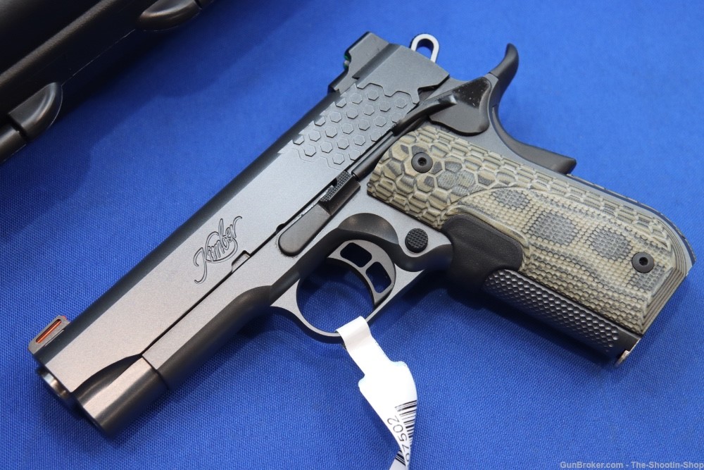 Kimber KHX PRO 1911 Pistol 45ACP Kimpro GREY Stainless G10 LASER GRIPS 45-img-1