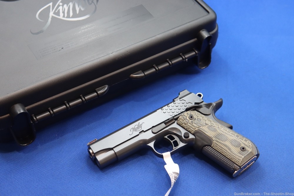 Kimber KHX PRO 1911 Pistol 45ACP Kimpro GREY Stainless G10 LASER GRIPS 45-img-0