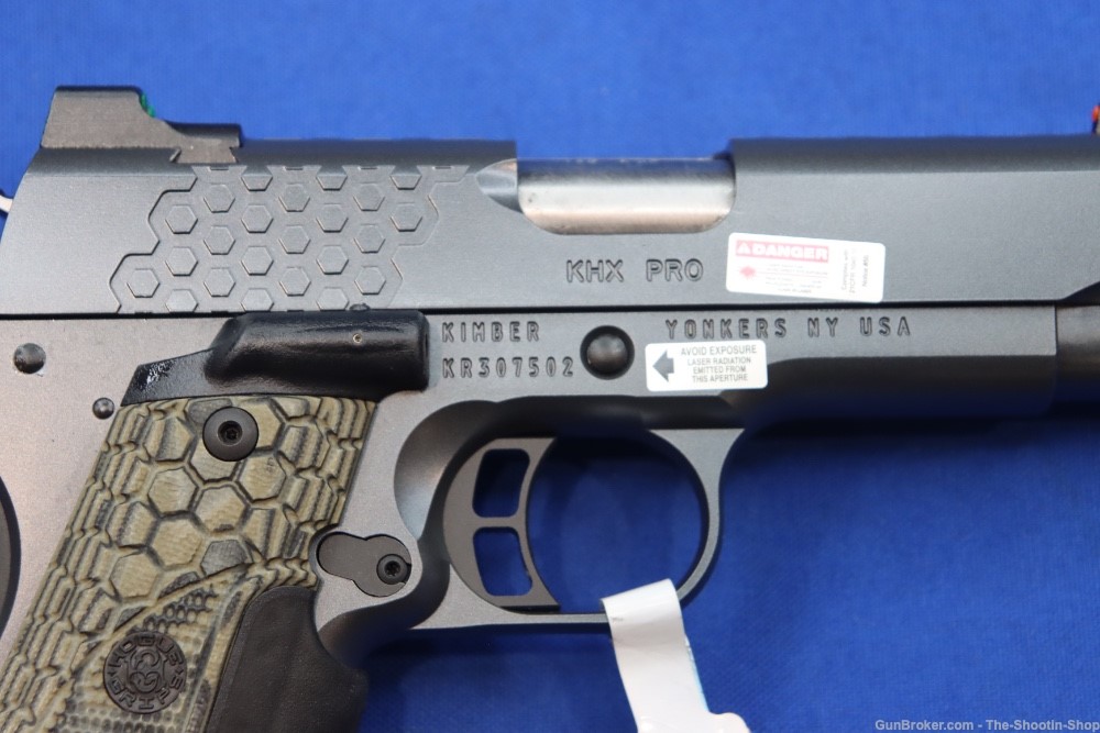 Kimber KHX PRO 1911 Pistol 45ACP Kimpro GREY Stainless G10 LASER GRIPS 45-img-8